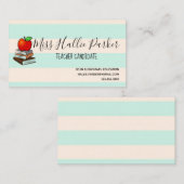 Carte de visite enseignant (Devant / Derrière)