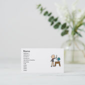 Carte De Visite Enseignant avec Globe (Debout devant)