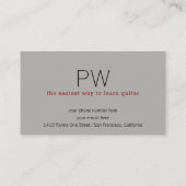 Carte de visite enseignant de guitare avec col de  (Dos)