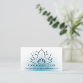 Carte De Visite Enseignant de la marine noire Yoga privé (Debout devant)