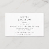 Carte De Visite Enseignant de la musique de l'artiste (Dos)