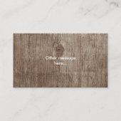 Carte De Visite Enseignant de l'école Apple Arrière - plan de bois (Dos)