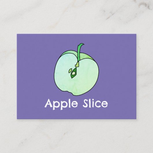 Carte De Visite Enseignant de l'école de fruits de pomme (Devant)