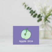Carte De Visite Enseignant de l'école de fruits de pomme (Debout devant)