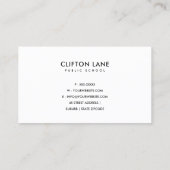 CARTE DE VISITE ENSEIGNANT DE L'ÉCOLE MODERNE PEINTURE HUILE POMME (Dos)