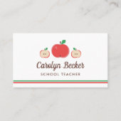 Carte De Visite Enseignant de l'école Red Apples (Devant)