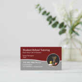 Carte De Visite Enseignant de l'enseignement du tuteur de l'école  (Debout devant)