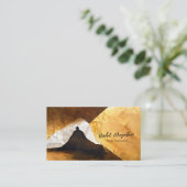 Carte De Visite Enseignant de méditation de Yoga de Collage d'huil (Debout devant)