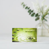 Carte De Visite Enseignant de méditation pour le bien-être du SPA  (Debout devant)