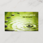 Carte De Visite Enseignant de méditation pour le bien-être du SPA  (Devant)