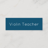 Carte de visite enseignant de musique simple (Devant)