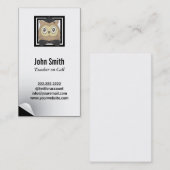 Carte de visite enseignant de remplacement de la c (Devant / Derrière)