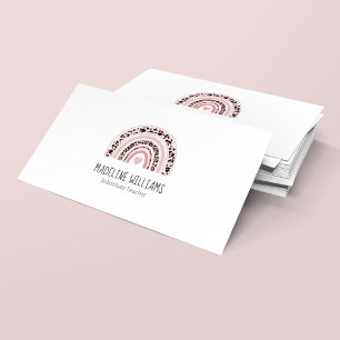 Carte de visite enseignant de remplacement du code