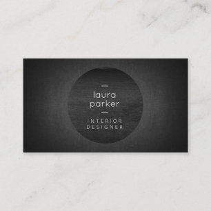 Carte De Visite Enseignant de tableau de bord gris-noir