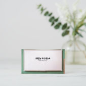 Carte De Visite Enseignant de Whiteboard avec code QR (Debout devant)