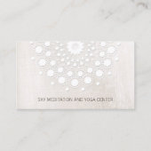 Carte De Visite Enseignant de Yoga et de Méditation de Lotus Manda (Devant)