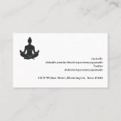 Carte De Visite Enseignant de Yoga unique et simple (Dos)