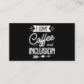 Carte De Visite enseignant d'éducation spéciale j'aime le café et (Dos)