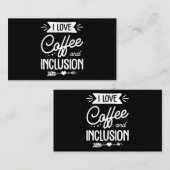 Carte De Visite enseignant d'éducation spéciale j'aime le café et (Devant / Derrière)