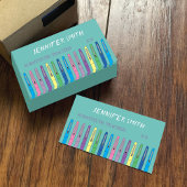 Carte de visite enseignant du remplaçant de l'écol