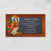 Carte de visite enseignant du tableau de bord de l (Devant)