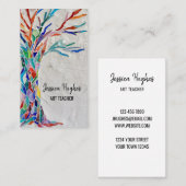 Carte de visite enseignant en art (Devant / Derrière)