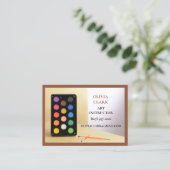 Carte De Visite Enseignant en art Brown Enseignant Enseignant Clas (Debout devant)