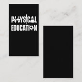 Carte De Visite Enseignant en éducation physique Basketball Soccer (Devant / Derrière)