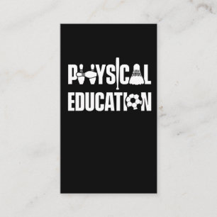 Carte De Visite Enseignant en éducation physique Basketball Soccer