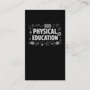 Carte De Visite Enseignant en éducation physique Sports PE Enseign