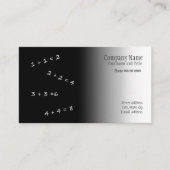 Carte de visite enseignant en mathématiques (Devant)