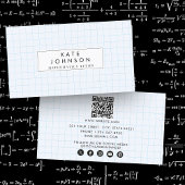 Carte De Visite Enseignant en mathématiques Tutor Graphe Enseignan