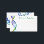 Carte De Visite Enseignant en science 3D ADN double hélice<br><div class="desc">Le bon carte de visite pour offrir vos leçons de science. Tu peux le customiser comme tu veux.</div>
