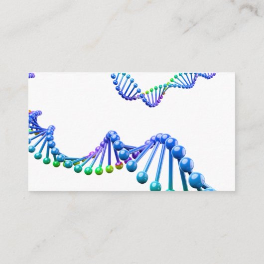 Carte De Visite Enseignant en science 3D ADN double hélice (Dos)