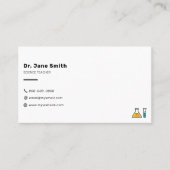Carte De Visite Enseignant en sciences simples (Devant)