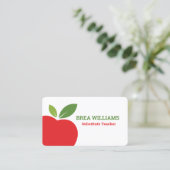 Carte De Visite Enseignant enseignant de substitution à l'école fa (Debout devant)