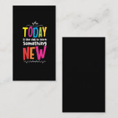 Carte De Visite Enseignant Enseignant Enseignant Un Esprit Positif (Devant / Derrière)