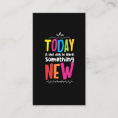 Carte De Visite Enseignant Enseignant Enseignant Un Esprit Positif (Devant)