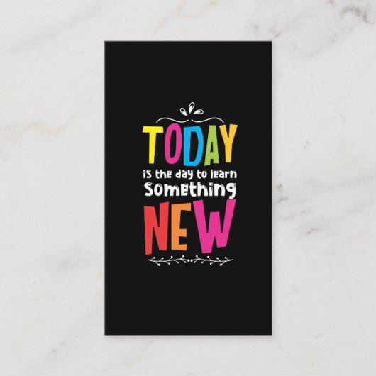 Carte De Visite Enseignant Enseignant Enseignant Un Esprit Positif (Devant)