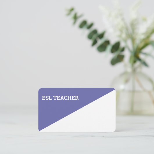 Carte De Visite Enseignant Esl (Debout devant)