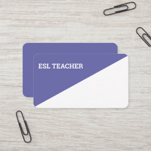 Carte De Visite Enseignant Esl