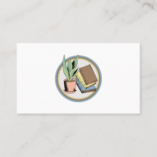 Carte De Visite Enseignant ESL Anglais Instructeur Langue Simple A (Dos)