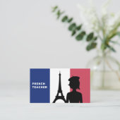 Carte De Visite Enseignant français (Debout devant)