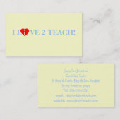 Carte De Visite Enseignant inspiré Moto Tutor (Devant / Derrière)