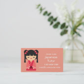 Carte De Visite Enseignant japonais Tutor (Debout devant)