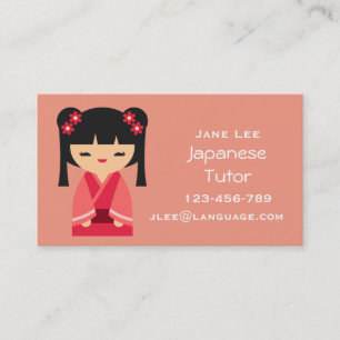 Carte De Visite Enseignant japonais Tutor
