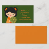 Carte De Visite Enseignant japonais Tutor (Devant / Derrière)