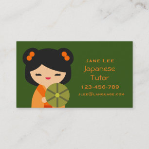 Carte De Visite Enseignant japonais Tutor