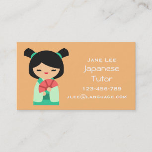 Carte De Visite Enseignant japonais Tutor