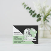 Carte De Visite Enseignant occasionnel École éducatrice pour enfan (Debout devant)